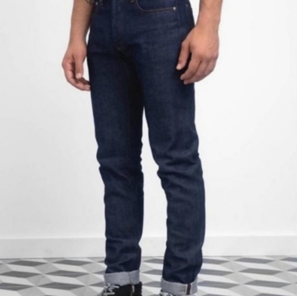 A.P.C. Jeans Apc Petit New Standard Raw Denim Jean Droit Etroit Selvedge Denim Jeans Nowt